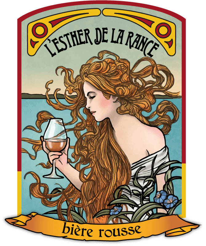 Visuel L'Esther de la Rance - bière rousse - La Brasserie de Dinan