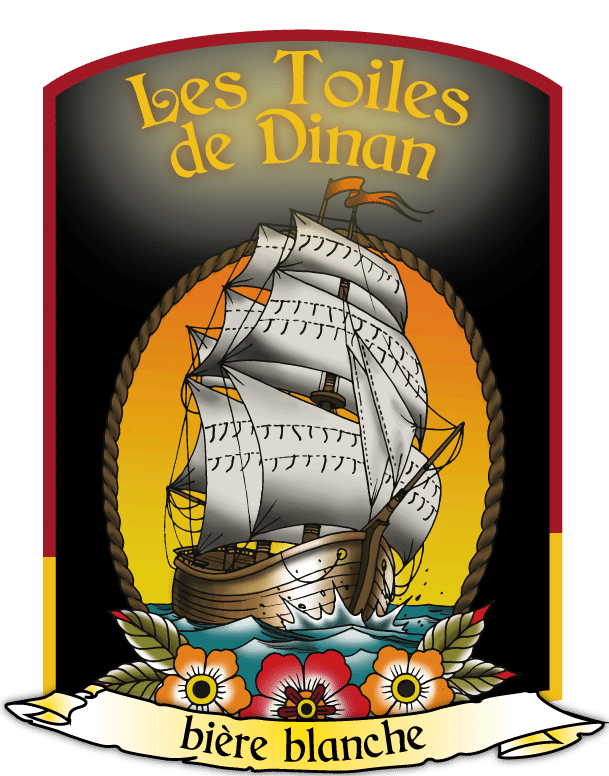 Visuel Les Toiles de Dinan - bière blanche - La Brasserie de Dinan